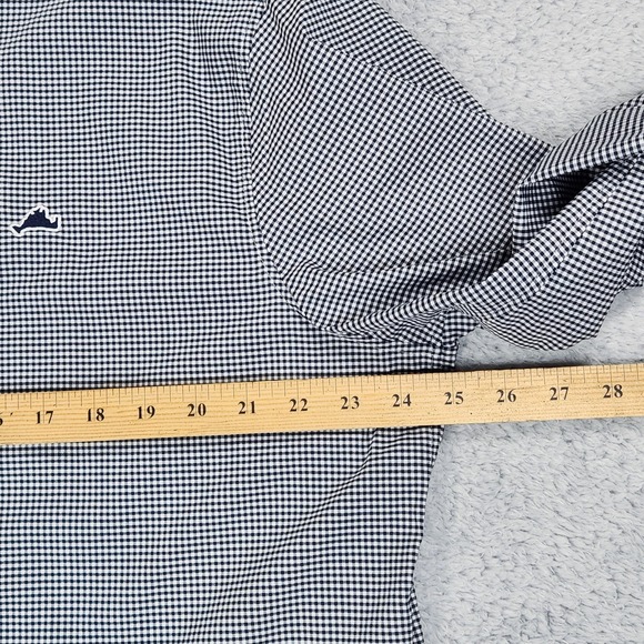 Vineyard Vines OTG On-The-Go Shirt Mens XL Blue Plaid brrr Cooling Stretch NEW - Picture 13 of 16